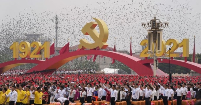 Hôm nay (1/7), Đảng Cộng sản Trung Quốc tổ chức kỷ niệm 100 năm ngày thành lập - Ảnh: Tân Hoa Xã