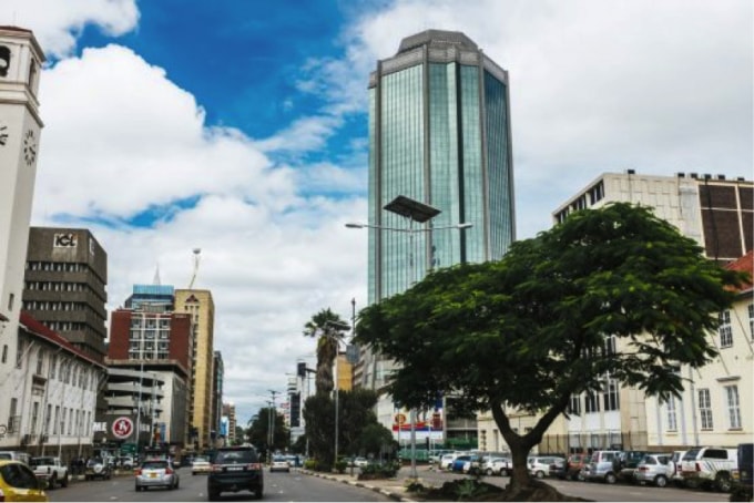 Ngân hàng Trung ương Zimbabwe. (Nguồn: Waldo Swiegers / Bloomberg).
