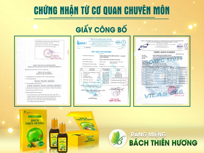 Trên các trang fanpage, kênh youtube…còn được đăng tải kèm với những loại giấy tờ của các cơ quan chức năng nhằm tạo niềm tin cho người tiêu dùng
