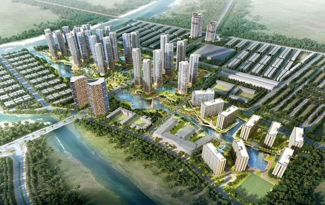 Phối cảnh dự án Khu đô thị Sài Gòn Bình An - Ảnh: angialand