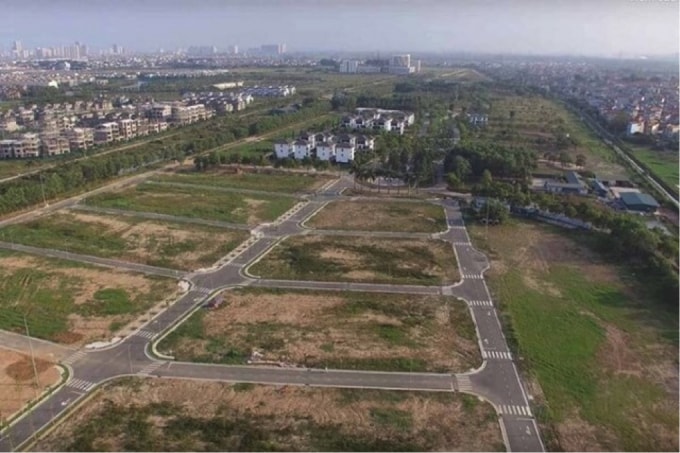 Dự án Hado Charm Villas của Hà Đô, phần lớn diện tích vẫn đang để trống.
