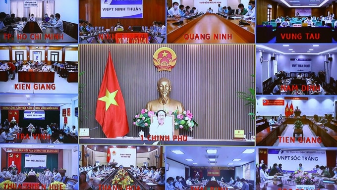 Cuộc họp diễn ra theo hình thức trực tuyến đến các tỉnh thành ven biển.