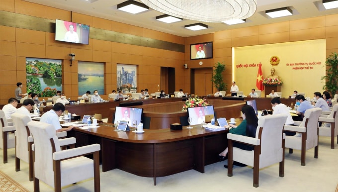 Phiên họp thứ 58 của Ủy ban Thường vụ Quốc hội.