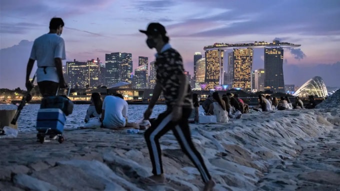 Các nhà chức trách Singapore đang vẽ ra một lộ trình với giả định rằng COVID-19 sẽ không biến mất hoàn toàn. © Hình ảnh Getty
