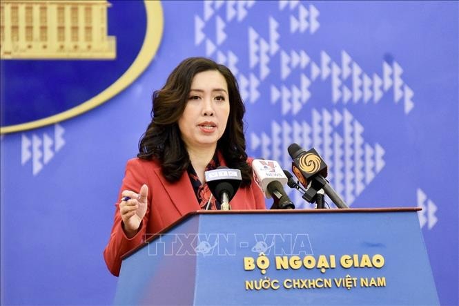 Người phát ngôn Bộ Ngoại giao Lê Thị Thu Hằng. Ảnh: TTXVN