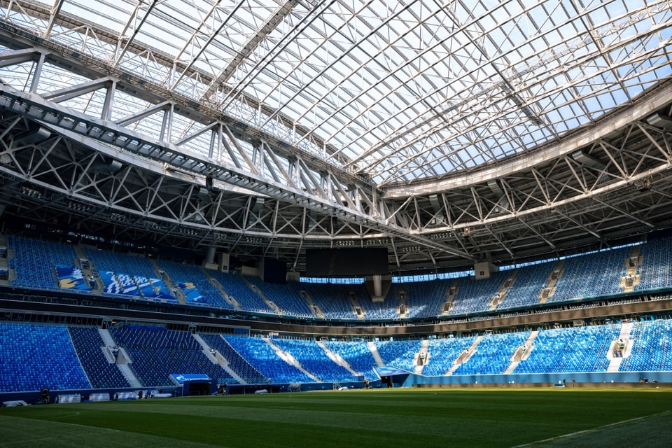Sân Krestovsky là địa điểm diễn ra trận chung kết Champions League 2021/22. Ảnh: Getty Images