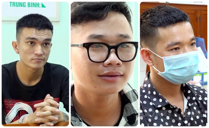 Từ trái sang: Thanh, Nam, Linh
