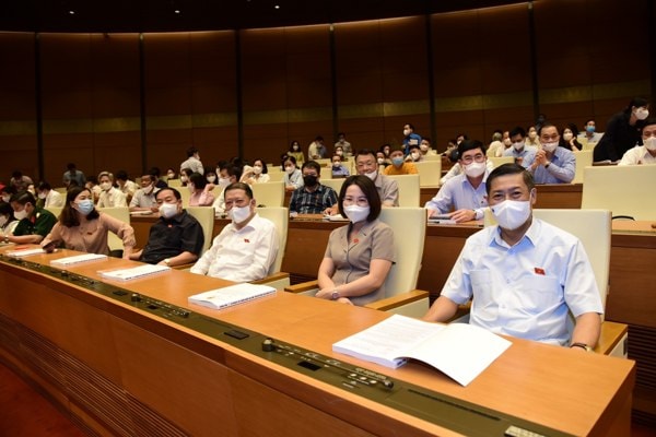 Các đại biểu Quốc hội khoá XV dự phiên họp trù bị, chiều 19/7