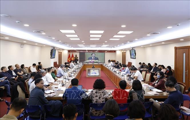 Trong hai ngày 27 và 28/3/2021, tại Hà Nội, Đảng uỷ Thông tấn xã Việt Nam tổ chức Hội nghị nghiên cứu, học tập, quán triệt, tuyên truyền Nghị quyết Đại hội lần thứ XIII của Đảng. Ảnh: Dương Giang/TTXVN