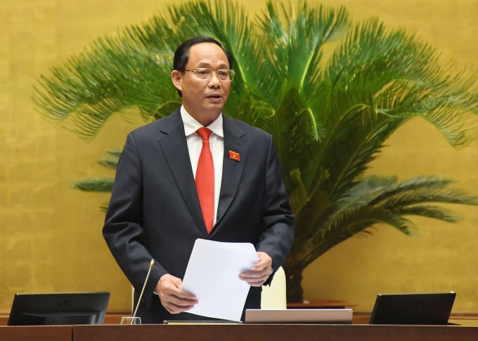 Phó Chủ tịch Quốc hội Trần Quang Phương điều hành phiên thảo luận về dự kiến Chương trình giám sát của Quốc hội năm 2022.
