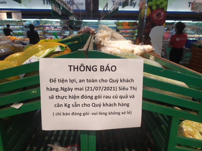Siêu thị thực hiện đóng gói sẵn các sản phẩm theo dạng kg để tiết kiệm thời gian mua sắm, đảm bảo an toàn phòng chống dịch bệnh cho Khách hàng.