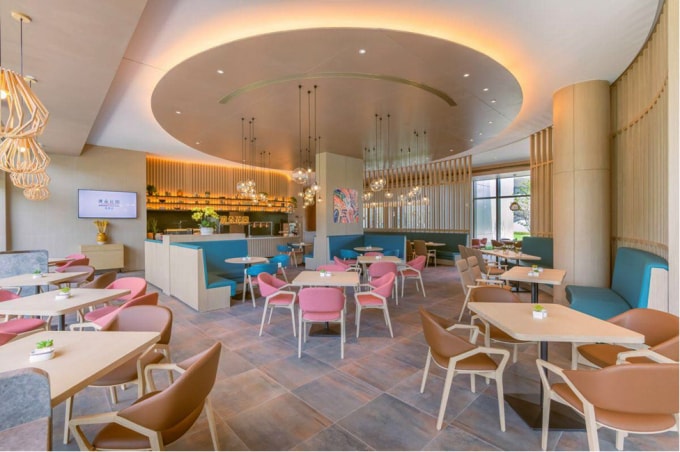 Căn tin tại Khu chăm sóc người cao tuổi cao cấp Ardor Gardens. Ảnh: Lendlease Corp Ltd.