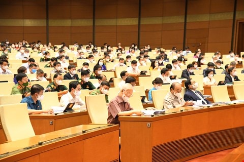 Các đại biểu tham dự phiên họp.