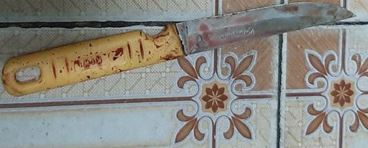 Hung khí tại hiện trường được lực lượng chức năng thu giữ qua khám nghiệm hiện trường.
