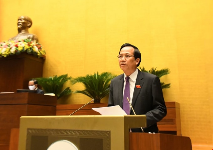 Bộ trưởng Bộ Lao động, Thương Binh và Xã hội Đào Ngọc Dung.