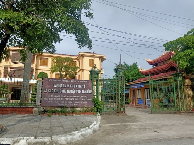 Ban Quản lý khu kinh tế và các khu công nghiệp tỉnh Thái Bình