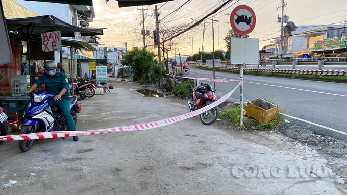 Khu vực phong tỏa – nơi tài xế Sơn sinh sống