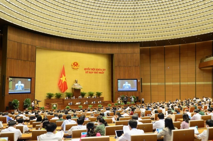 Quang cảnh phiên họp chiều nay (25/7).