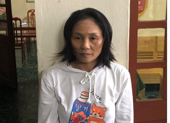 Lê Thị Mỹ tại cơ quan điều tra