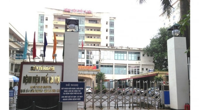 Hiện nay bệnh viện Phổi Hà Nội đang xin ý kiện được phong tỏa để phòng, chống dịch (ảnh nguồn internet).