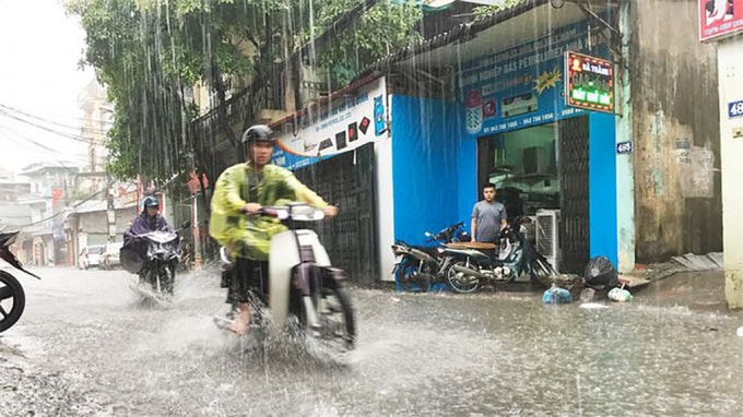 Tin mưa dông ở vùng núi Bắc Bộ, Tây Nguyên và Bắc Bộ. (Ảnh minh họa)