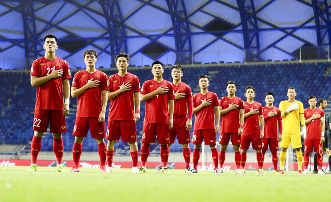 Đội tuyển Việt Nam tập trung chuẩn bị cho vòng loại thứ ba World Cup 2022. Ảnh: internet