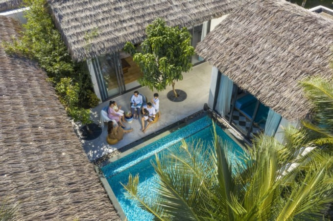 New World Phu Quoc Resort được thiết kế theo phong cách làng biển độc đáo.