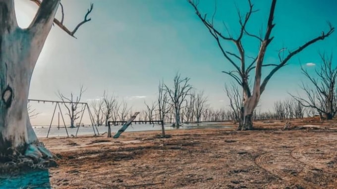 Tất cả những gì bạn thấy đều là phần còn của Villa Epecuen.