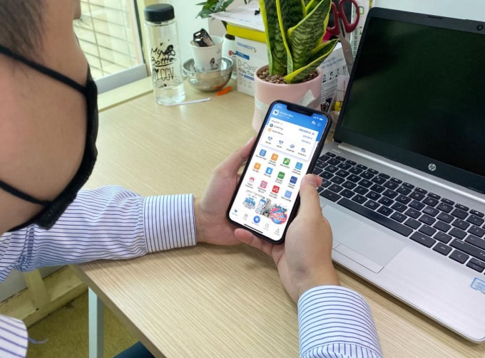 Mobile money tích hợp vào ứng dụng VNPT Pay.