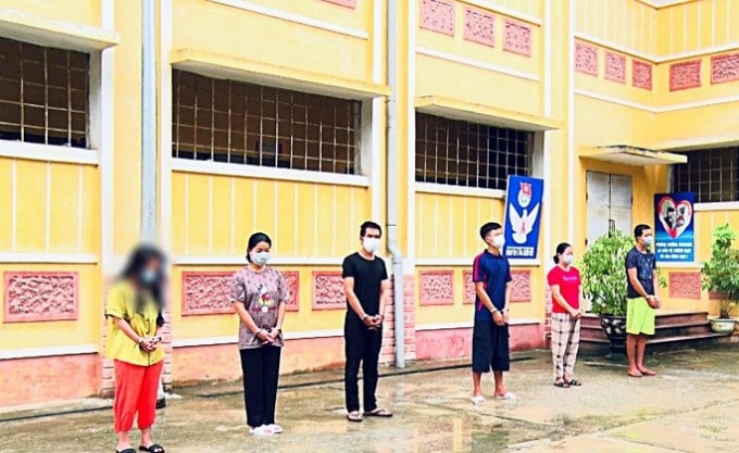 Các đối tượng tại cơ quan công an