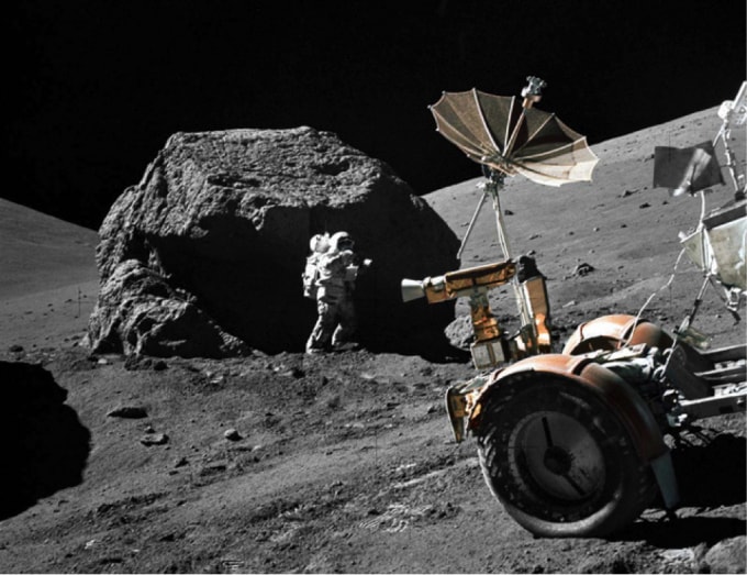 Lần gần đây nhất con người đã khám phá bề mặt Mặt Trăng là trong sứ mệnh Apollo 17 vào năm 1972. Ảnh: Getty Images.