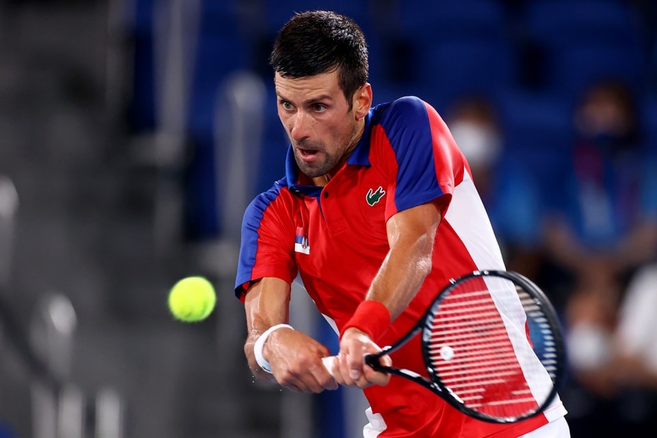 Djokovic chưa gặp khó khăn tại Olympic Tokyo. Ảnh: Reuters
