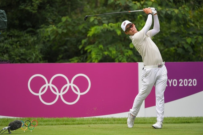 Jazz Janewattananond, golfer người Thái Lan tạm xếp nhì bảng sau ngày thi đấu đầu tiên. Ảnh: internet