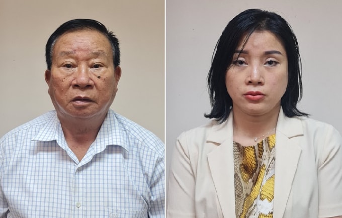 Các bị can: Phạm Huy Lập; Phạm Thị Kim Oanh