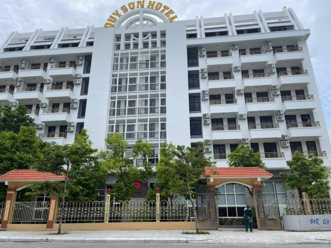 Khu cách ly tập trung tại khách sạn Quy Sơn, TP Sầm Sơn