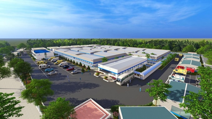 Bệnh viện điều trị COVID-19 trực thuộc Bệnh viện Đại học Y Hà Nội (ảnh TL).