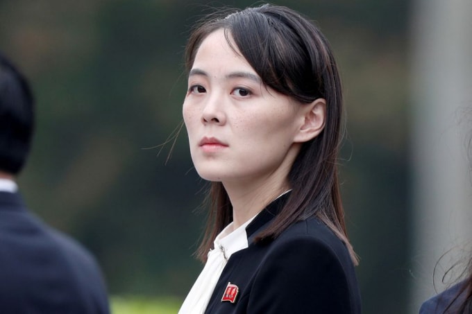 Bà Kim Yo Jong, em gái nhà lãnh đạo Triều Tiên, cảnh báo Hàn Quốc không tập trận chung với Mỹ - Ảnh: Reuters