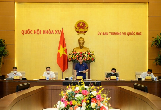 Chủ tịch Quốc hội Vương Đình Huệ đã chủ trì cuộc làm việc.