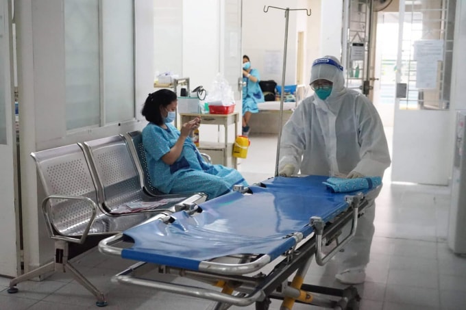 Không gian trong bệnh viện Hùng Vương tương đối yên tĩnh (ảnh TL).