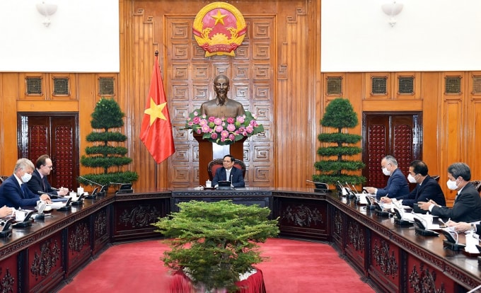 Quang cảnh buổi tiếp.