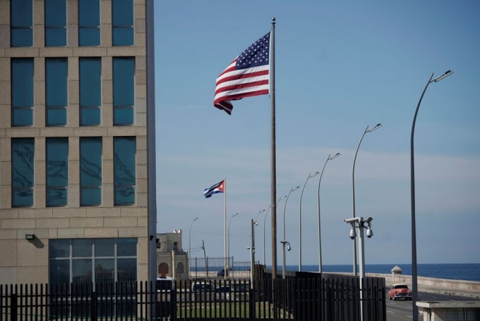 Đại sứ quán Mỹ tại Cuba. Ảnh: Reuters