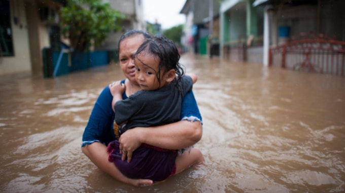 Lũ lụt ở Indonesia năm 2017 - Ảnh: World Meteorological Organization / Flickr