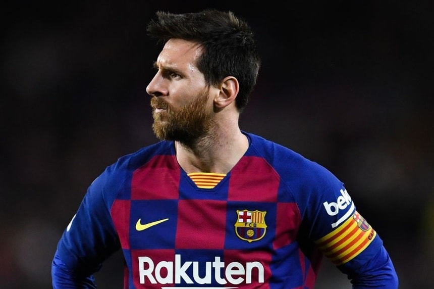 Siêu sao Messi không còn là người của Barca. Ảnh: Getty