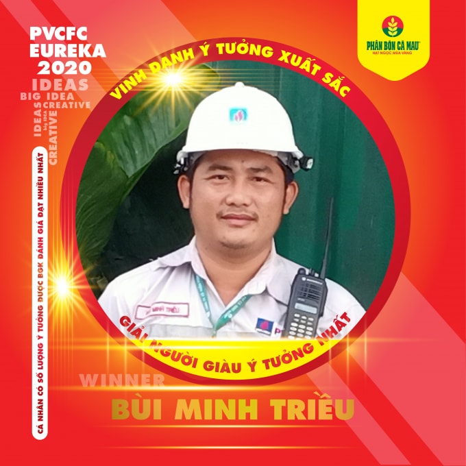 Một cá nhân được trao thưởng.