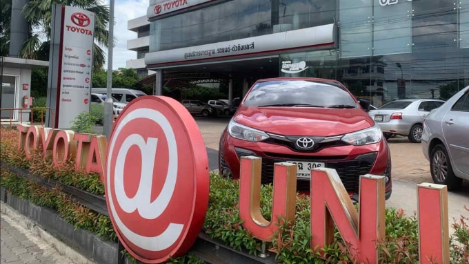 COVID-19 bùng phát đã buộc Toyota phải tạm dừng hoạt động tại cả 3 nhà máy của hãng ở Thái Lan - Ảnh: Yohei Muramatsu