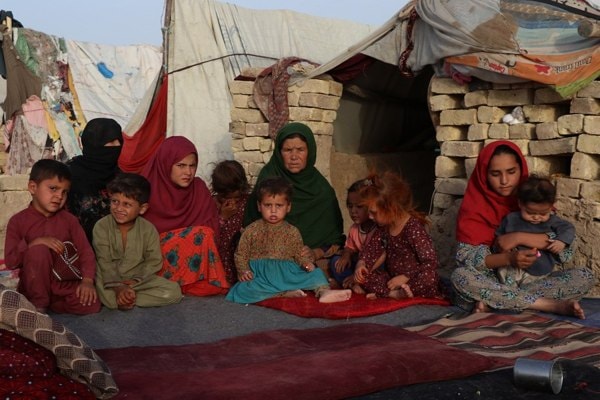 Người tị nạn tại khu trại Mazar-i-Sharif, tỉnh Balkh, Afghanistan, ngày 31/7/2021. Ảnh: THX