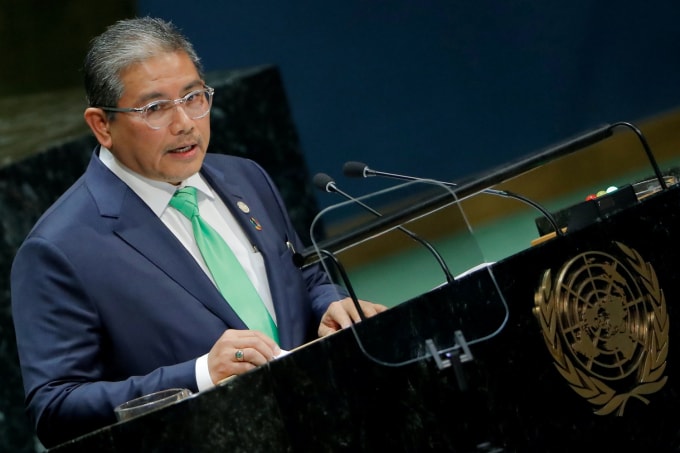 Nhà ngoại giao Bruneian Erywan Pehin Yusof. Ảnh Reuters