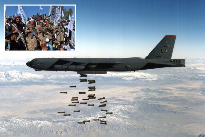 Mỹ điều máy bay ném bom B-52 không kích Taliban - Ảnh: USarmy