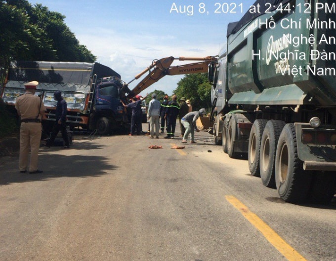 Hiện trường vụ việc.