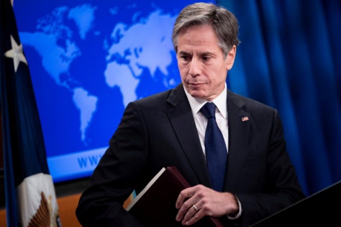 Ngoại trưởng Mỹ Antony Blinken. Ảnh: Reuters